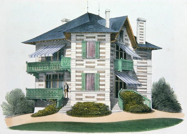 A House at Etretat, illustration fra 
