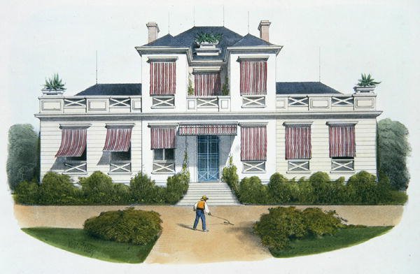 En italiensk villa, illustration fra 