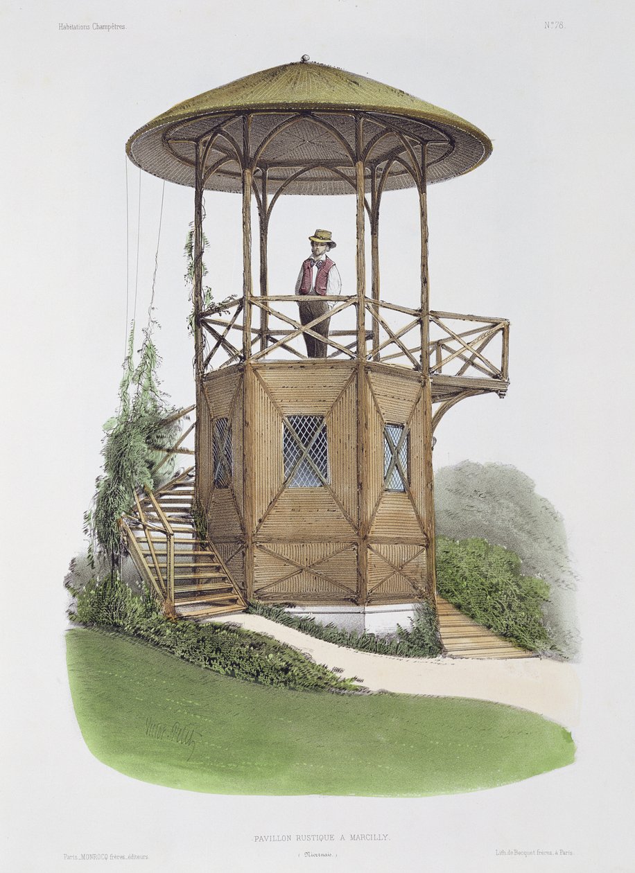 Rustik pavillon ved Marcilly, fra 
