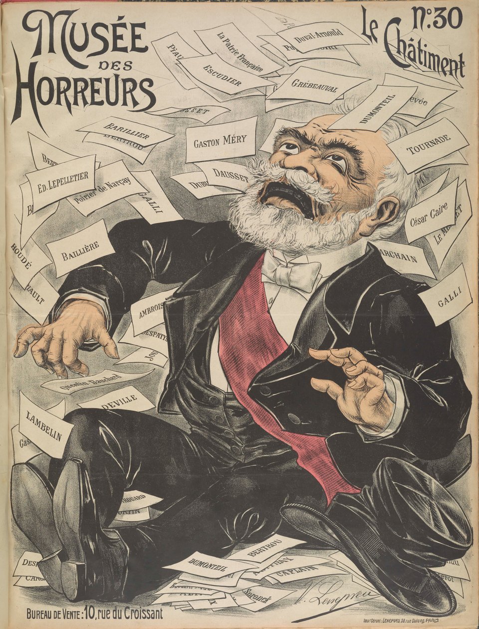 Museum of Horrors Gallery of Horrors: Émile Loubet, 1899. af Victor Lenepveu