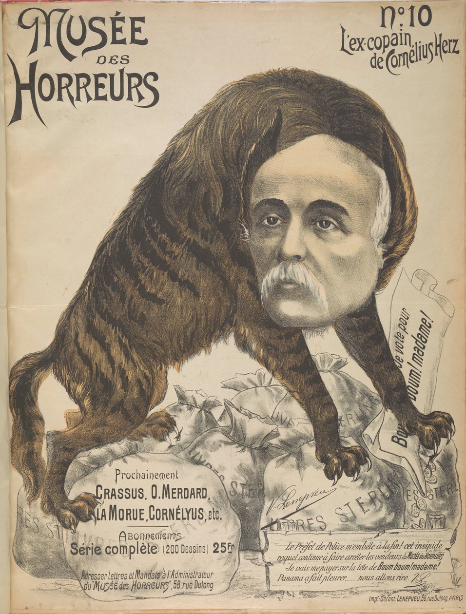 Museum of Horrors Gallery of Horrors: Georges Clemenceau, 1899. af Victor Lenepveu