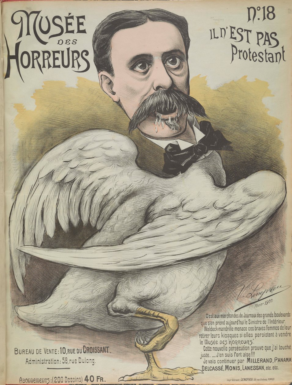 Museum of Horrors Gallery of Horrors: Ludovic Trarieux, 1899. af Victor Lenepveu