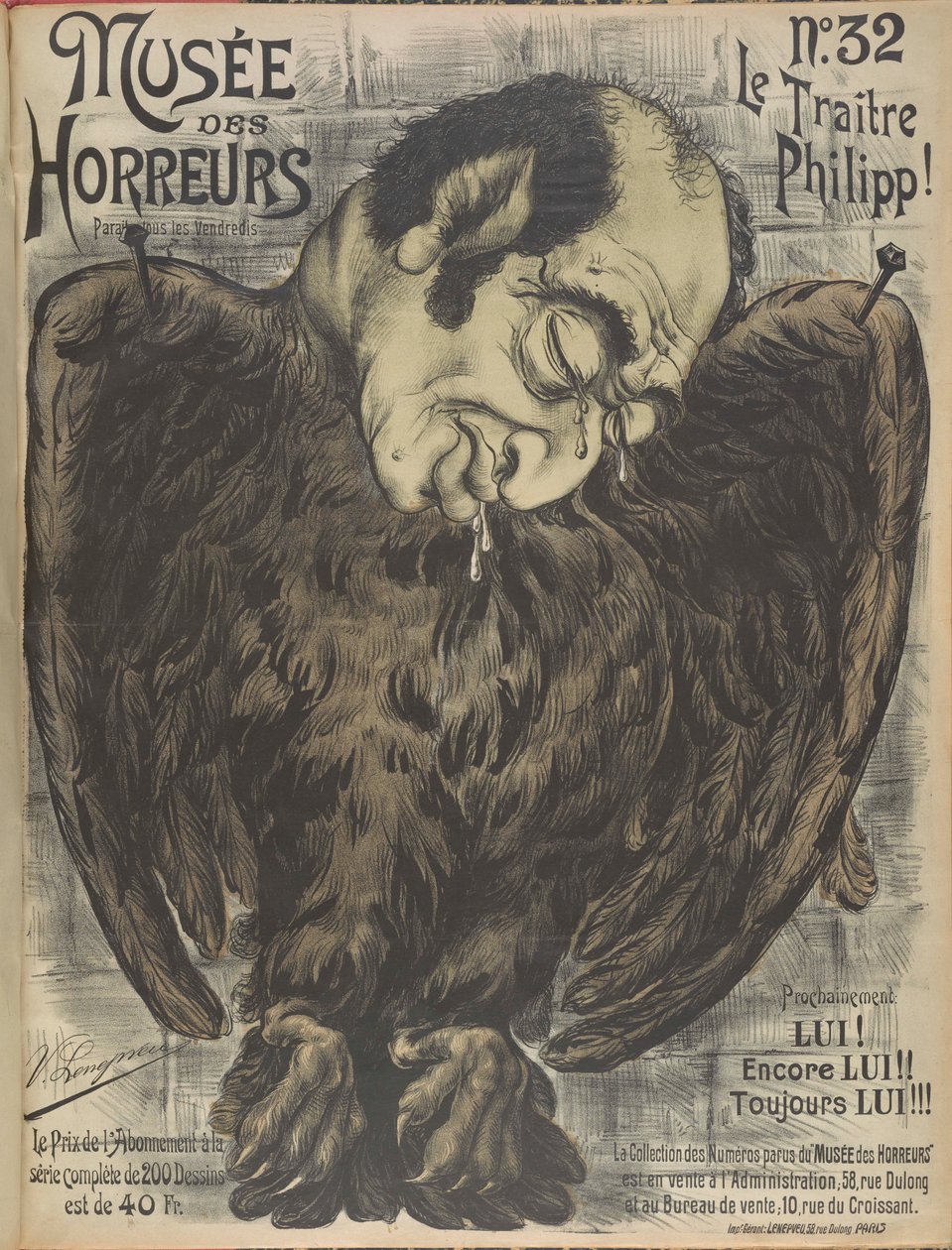 Museum of Horrors Gallery of Horrors: Philippe de Rothschild, 1899. af Victor Lenepveu