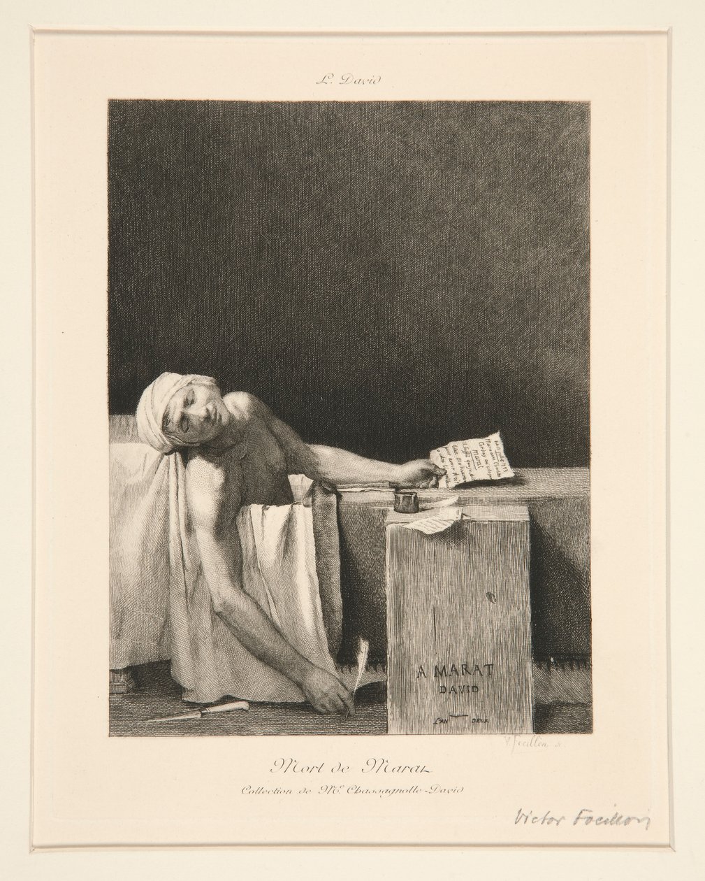 Marats død af Victor Louis Focillon