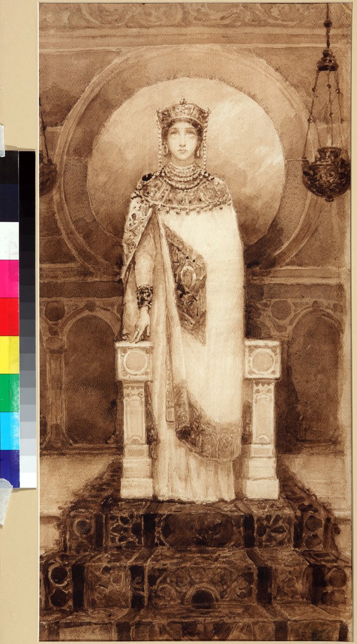 Saint Helena (romersk kejserinde, mor til Konstantin I) (ca. 247/250 - ca. 329/330) - Saint Helena af Viktor Mikhaylovich Vasnetsov (1848-1926) af Victor Mikhailovich Vasnetsov