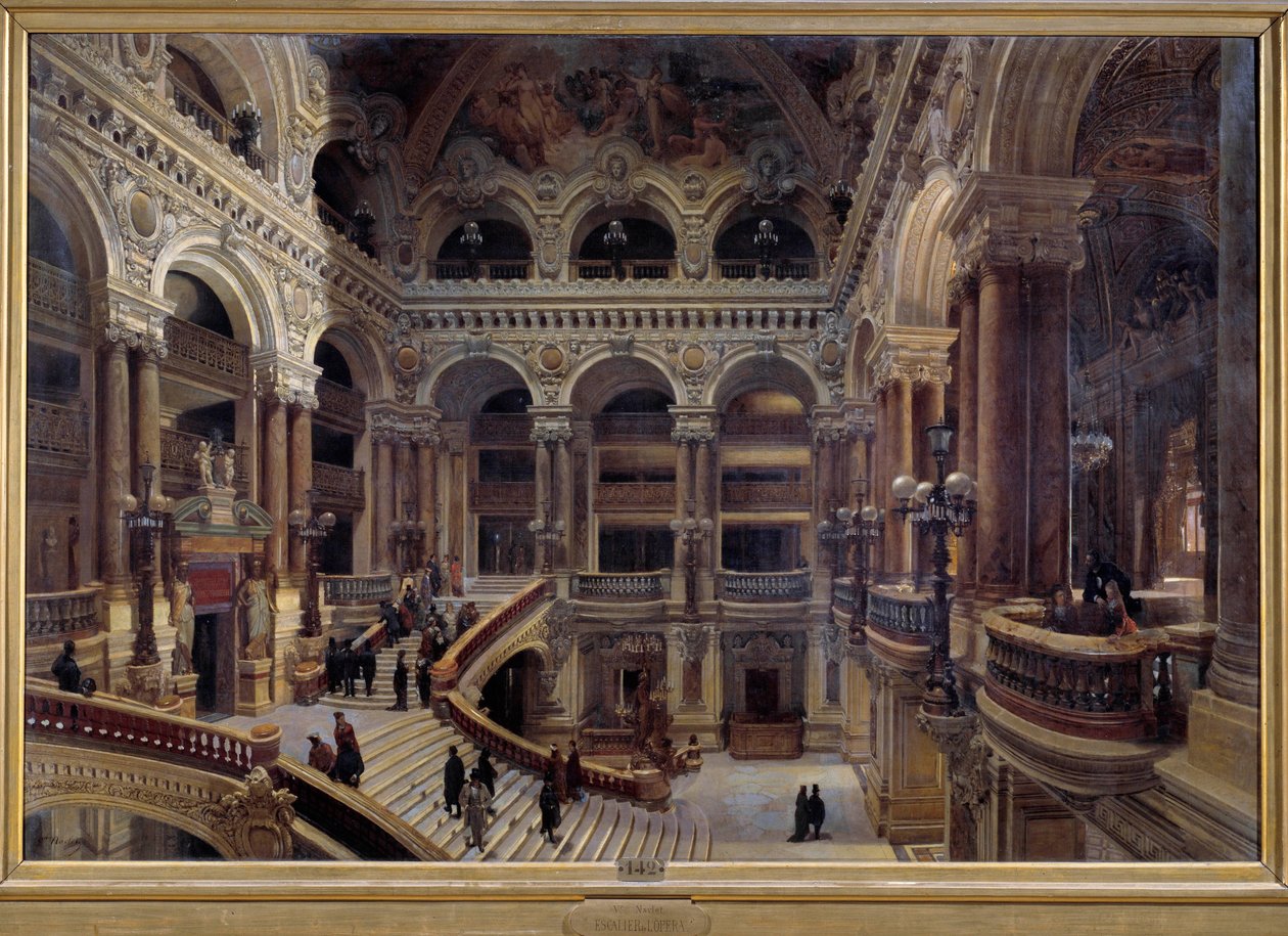 Åbning af Paris Opera i 1880 Maleri af Victor Navlet (1819-1886) 1880 Dim. 1,31 x 1,96 m Paris, musee d
