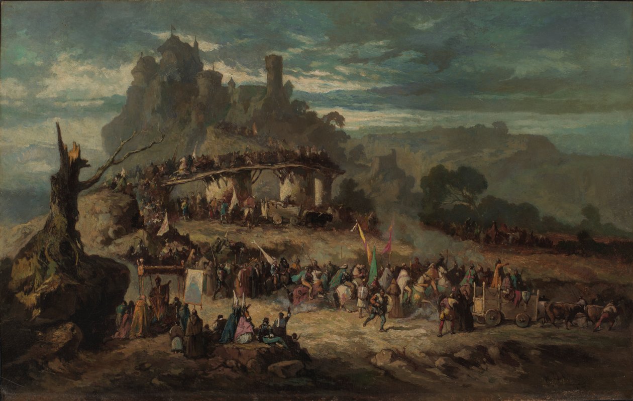Korsfarernes afgang, 1863. af Victor Nehlig