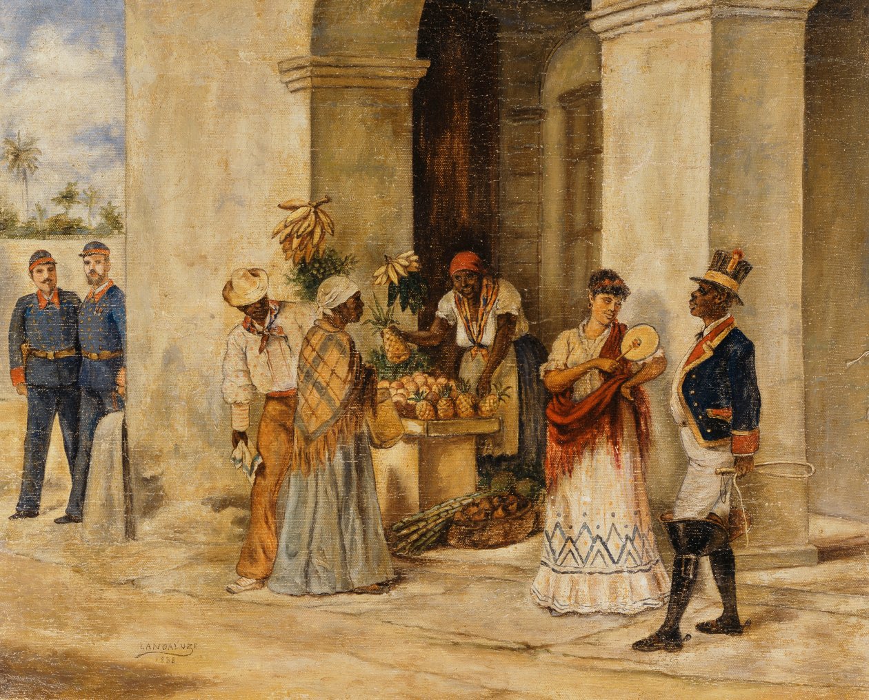 En lokal scene, 1888 af Victor Patricio Landaluce
