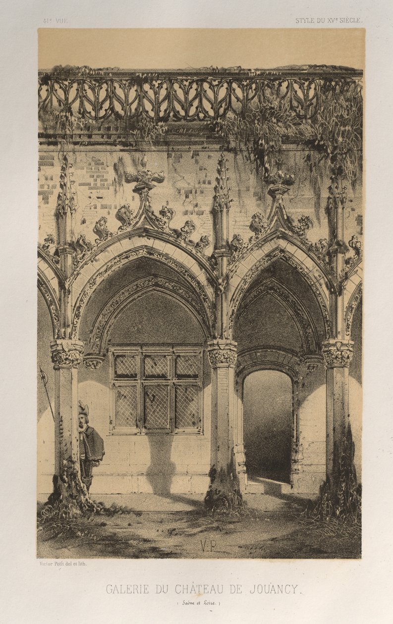 ...pl. 41, Galleri Château De Jouancy Saone et Loire, 1860. af Victor Petit