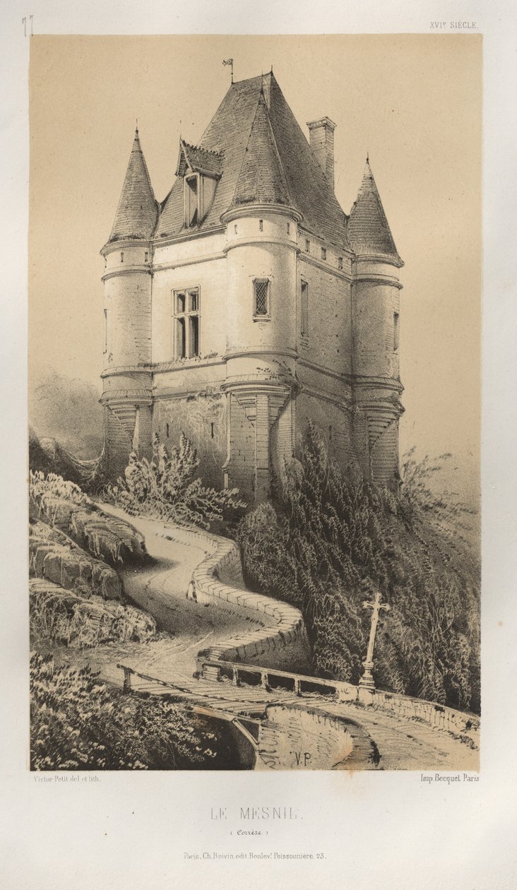 ...pl. 77, Le Mesnil Correze, 1860. af Victor Petit
