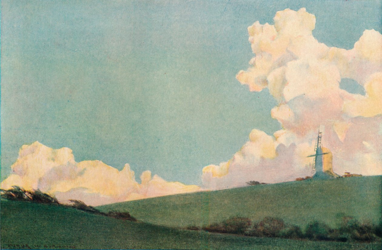 Cumulus-skyen, c1888-1925, 1925 af Victor Wyatt Burnand