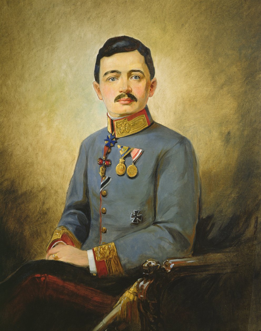 Charles I af Østrig (1887-1922), ca. 1916 (olie på lærred) af Vienna Nedomansky Studio