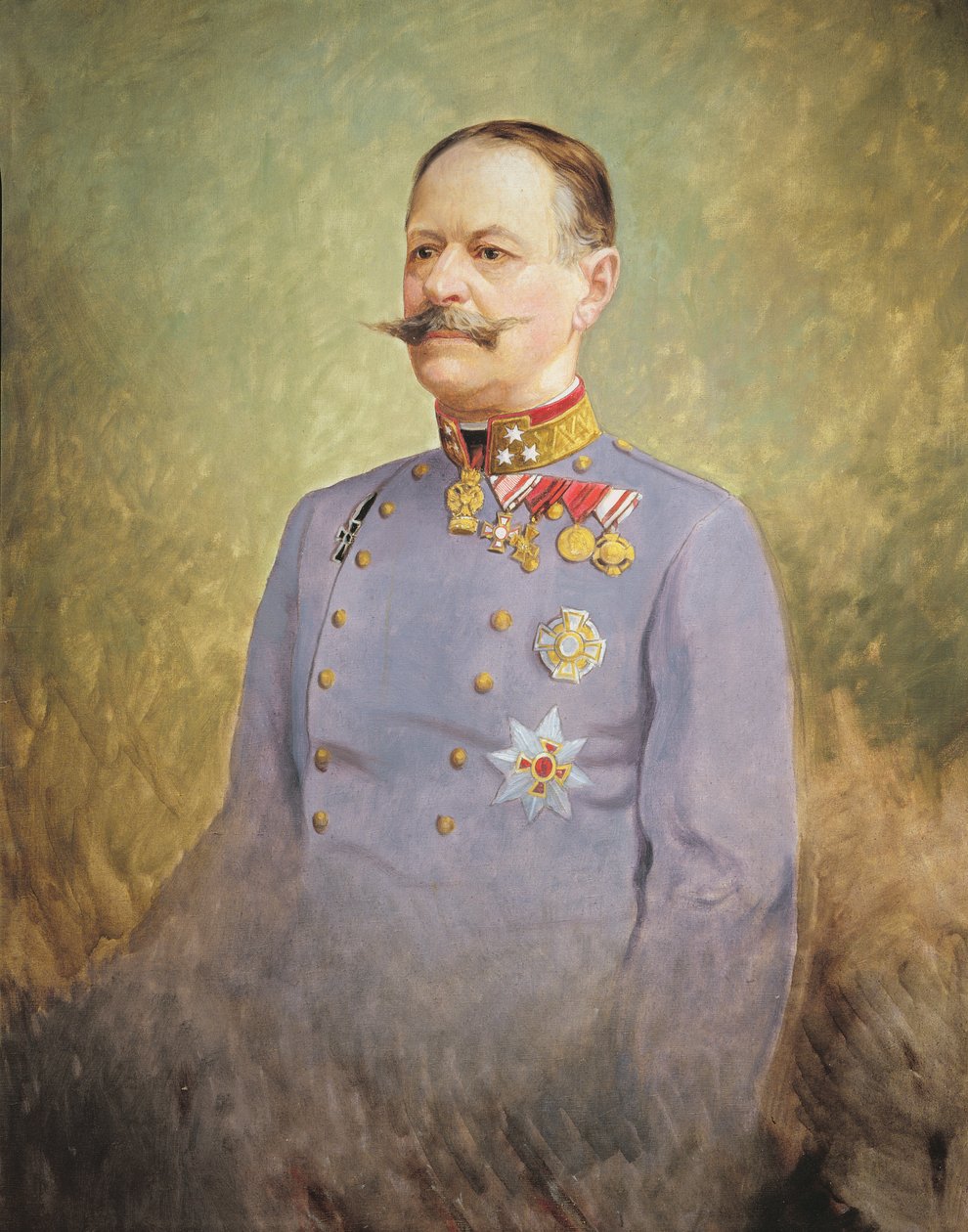 General Alexander Freiherr von Krobatin, ca. 1916 (olie på lærred) af Vienna Nedomansky Studio