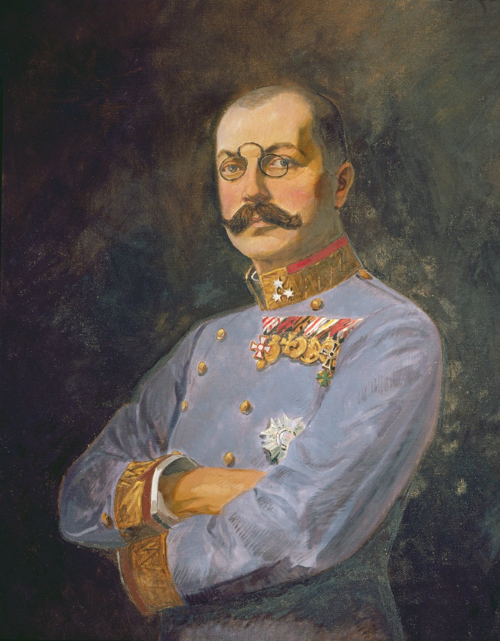General ærkehertug Franz Salvator af Østrig, ca. 1916 (olie på lærred) af Vienna Nedomansky Studio
