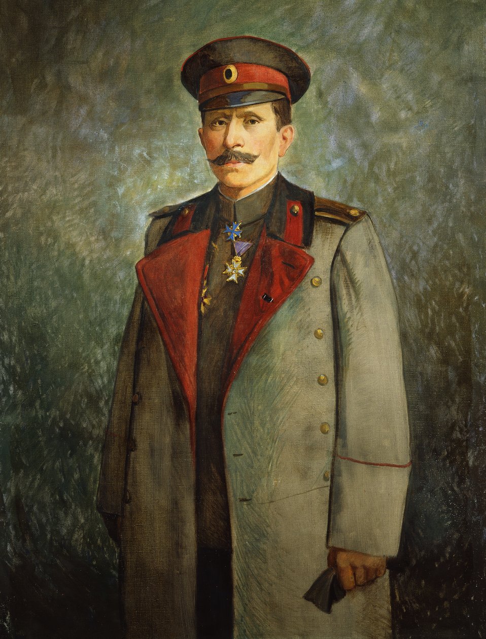 General Jekon, stabschef for den bulgarske hær, ca. 1916 (olie på lærred) af Vienna Nedomansky Studio
