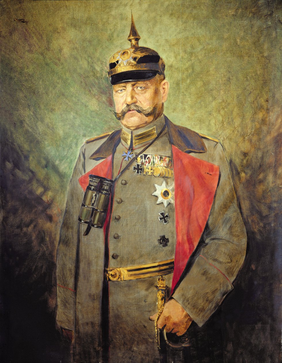 General Paul von Hindenburg, ca. 1916 (olie på lærred) af Vienna Nedomansky Studio