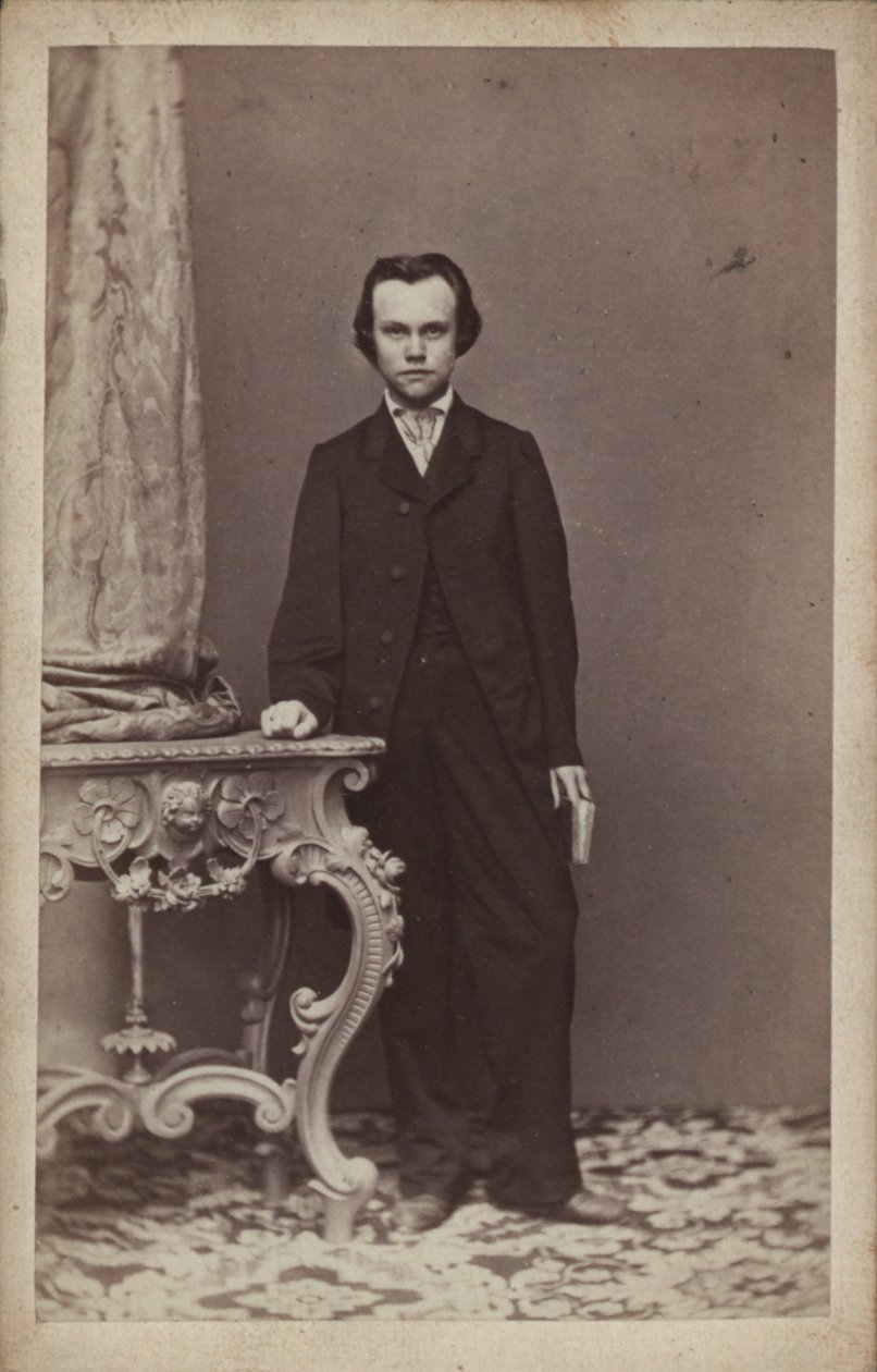Portræt af komponisten Anton Rubinstein 1829-1894. af Vienna . Photo studio Franz Schultz