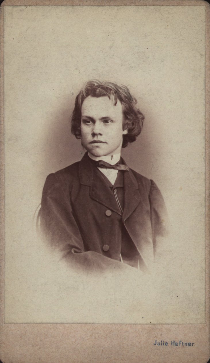 Portræt af komponisten Anton Rubinstein 1829-1894. af Vienna . Photo studio Julie Haftner