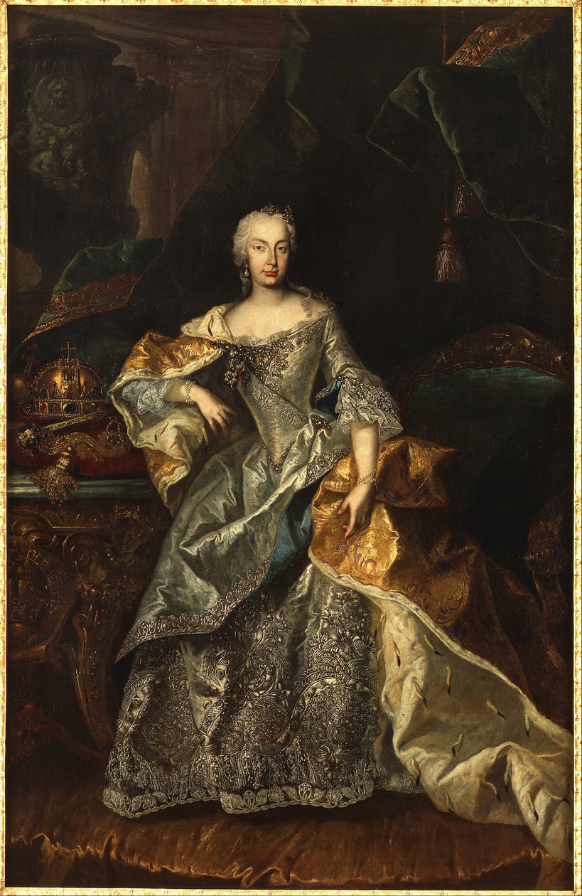 Maria Theresa som dronning af Ungarn af Viennese painter