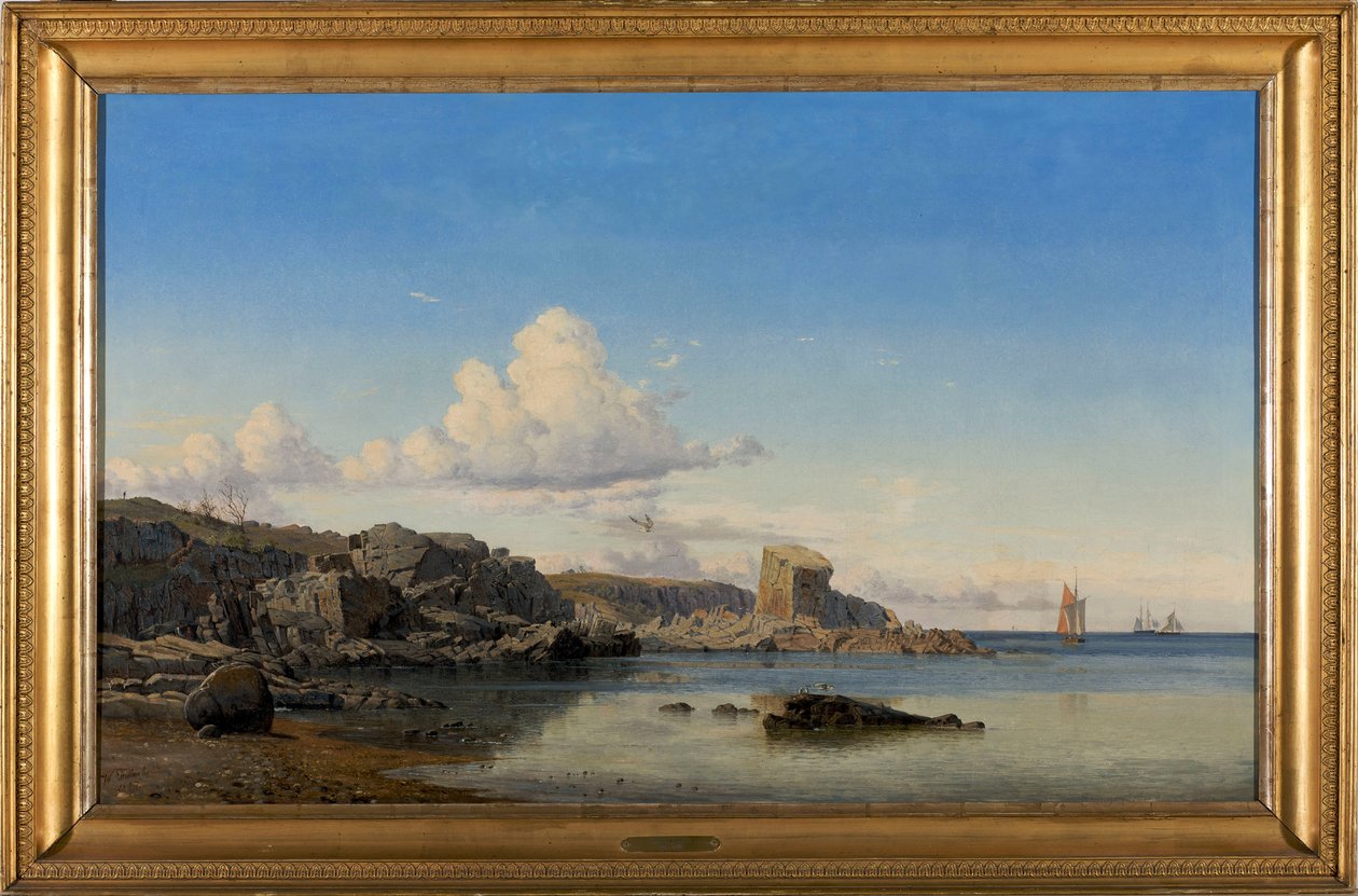 Randkleven at Gudhjem on the east coast of Bornholm af Viggo Fauerholdt