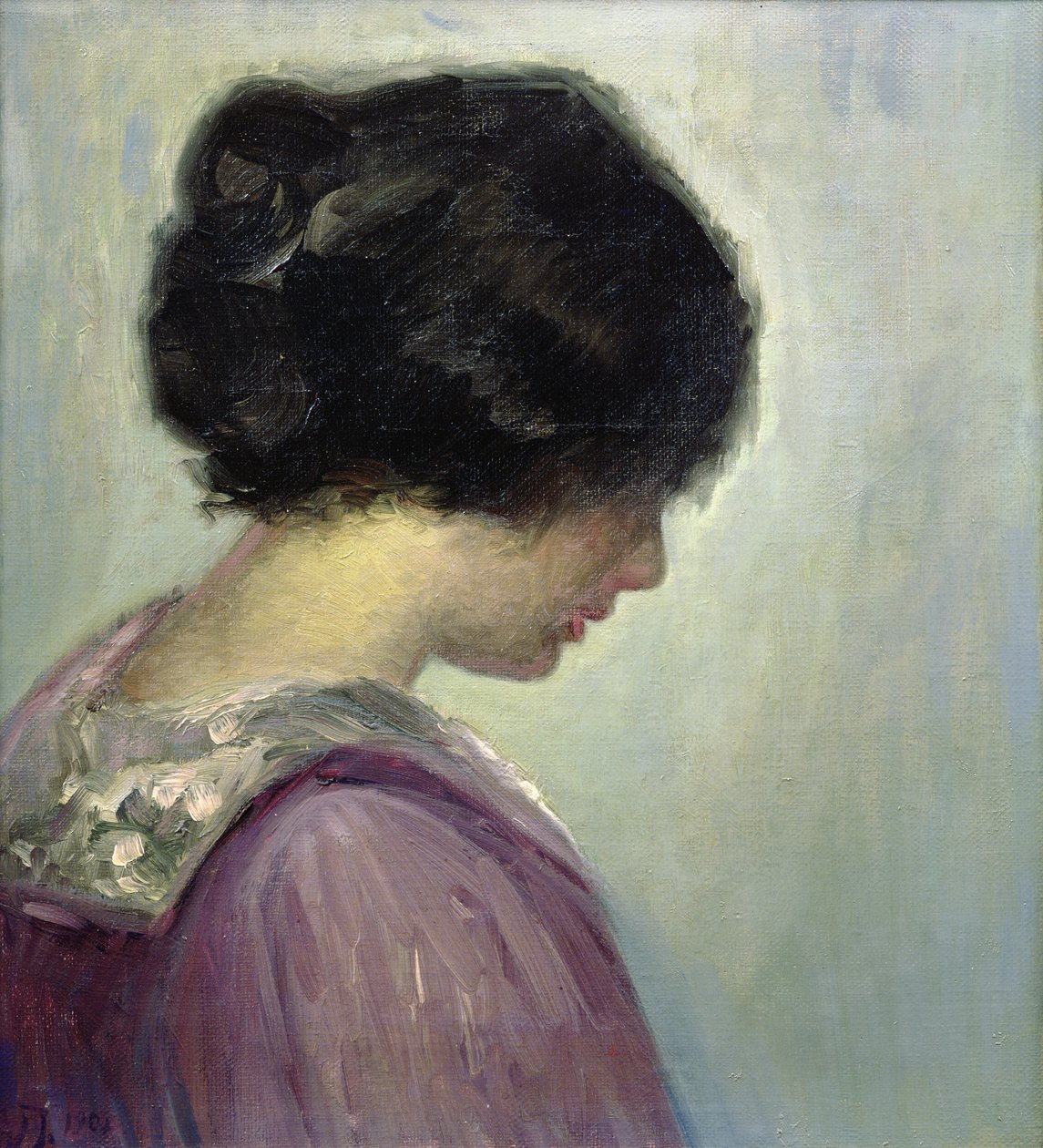 Portræt af en dame af Viggo Johansen