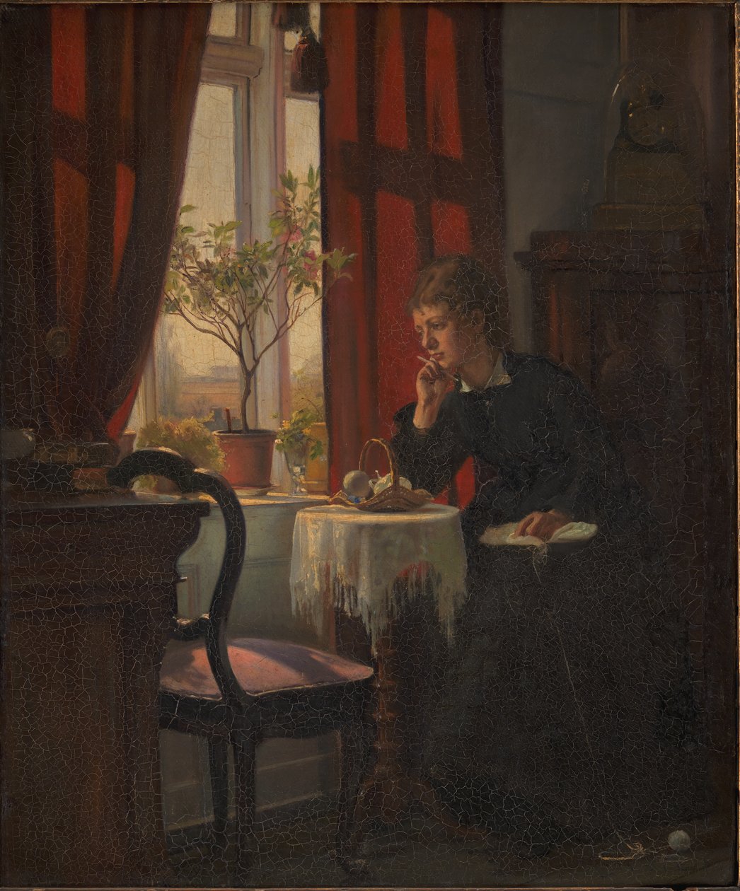 Helga Johansen, kunstnerens søster af Viggo Johansen