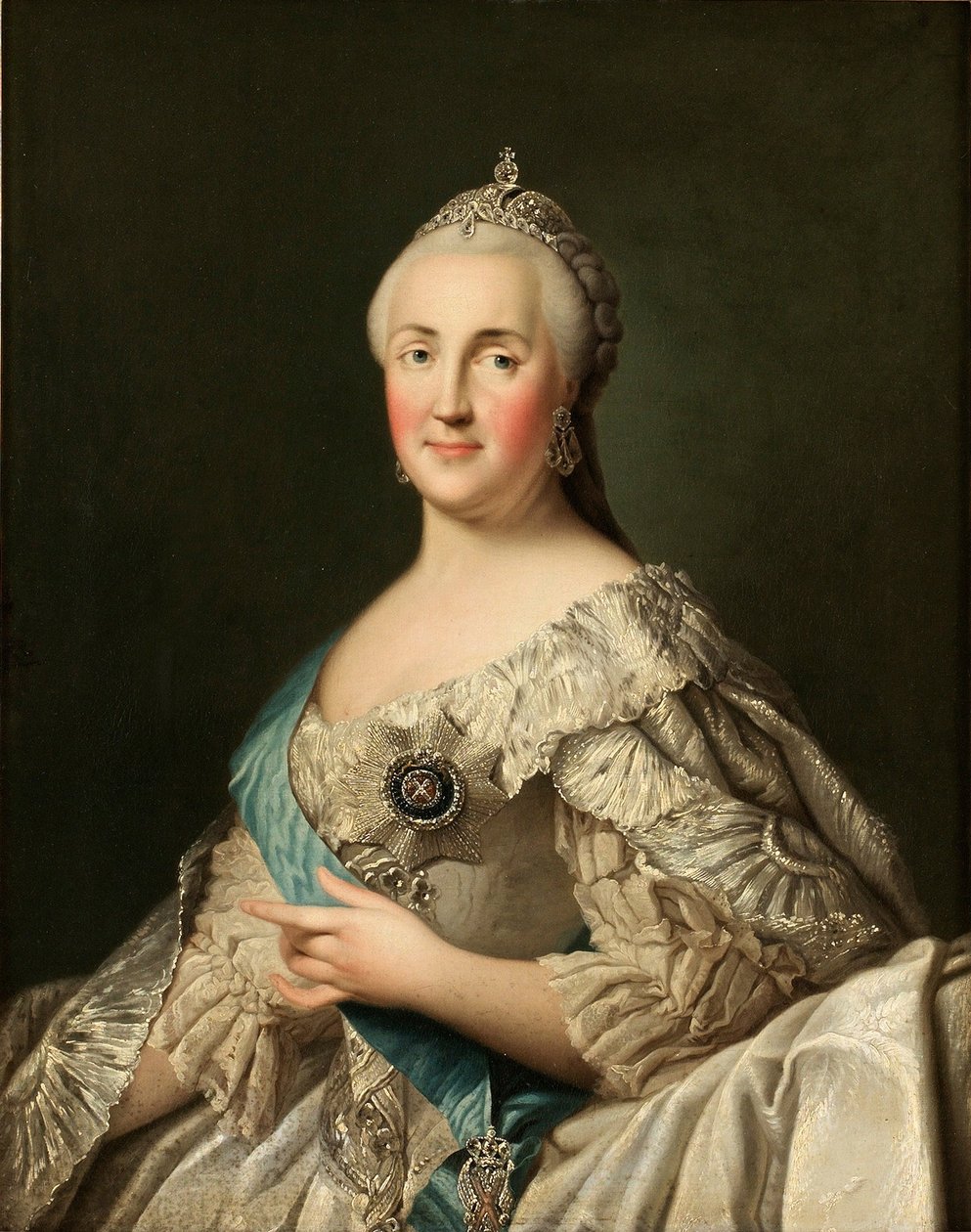 Portræt af kejserinde Catherine II 1729-1796, ca. 1780 af Vigilius Erichsen