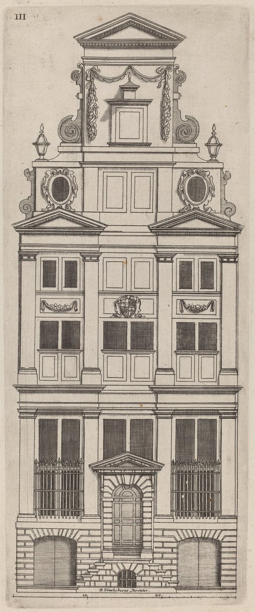 Hollandsk facadehøjde: pl. 3 af Vignola