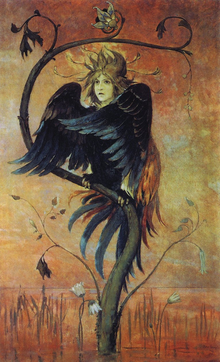 Gamaun, den profetiske fugl af Viktor Mikhaylovich Vasnetsov