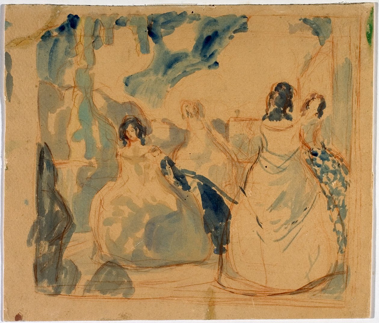 På terrassen, 1901 af Viktor Elpidiforovich Borisov Musatov