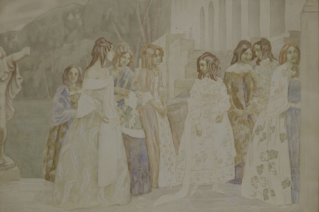 Requiem, 1905 af Viktor Elpidiforovich Borisov Musatov