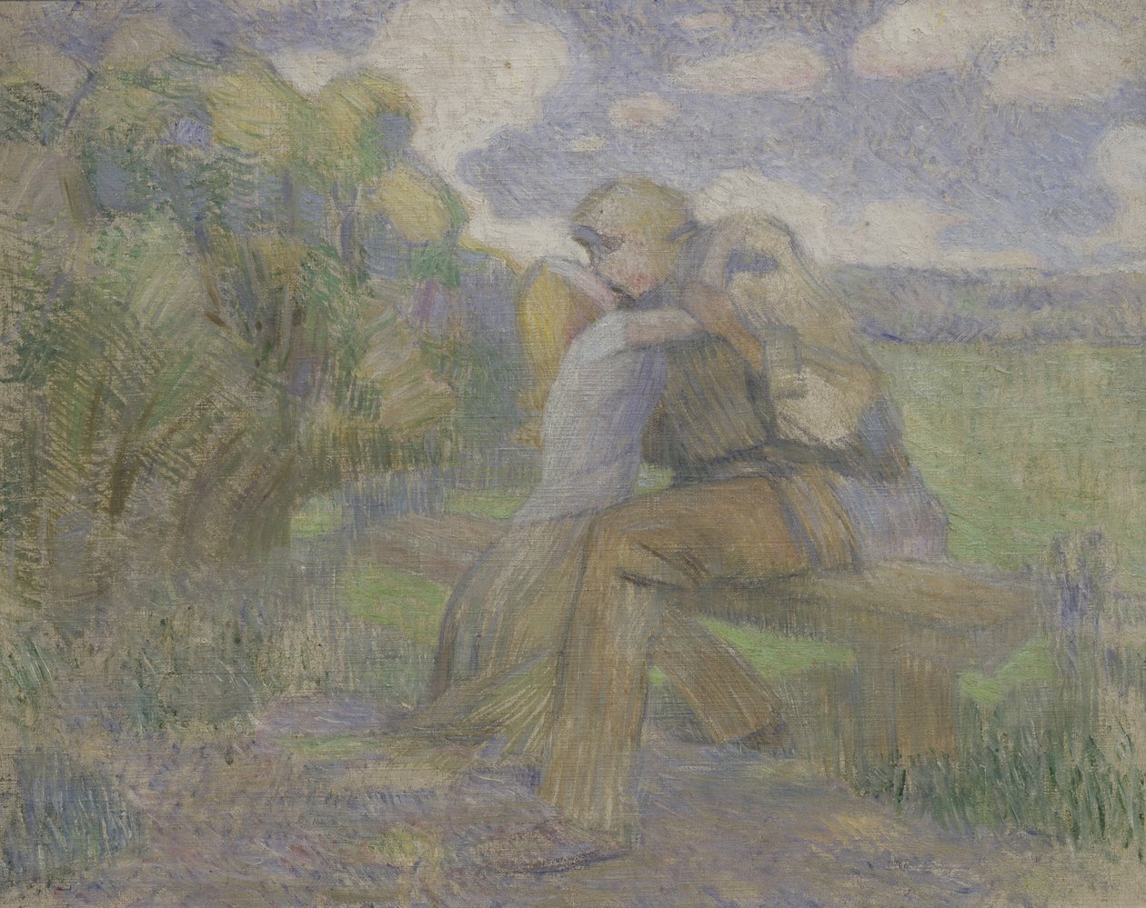 Kysset, 1897 af Viktor Elpidiforovich Borisov Musatov