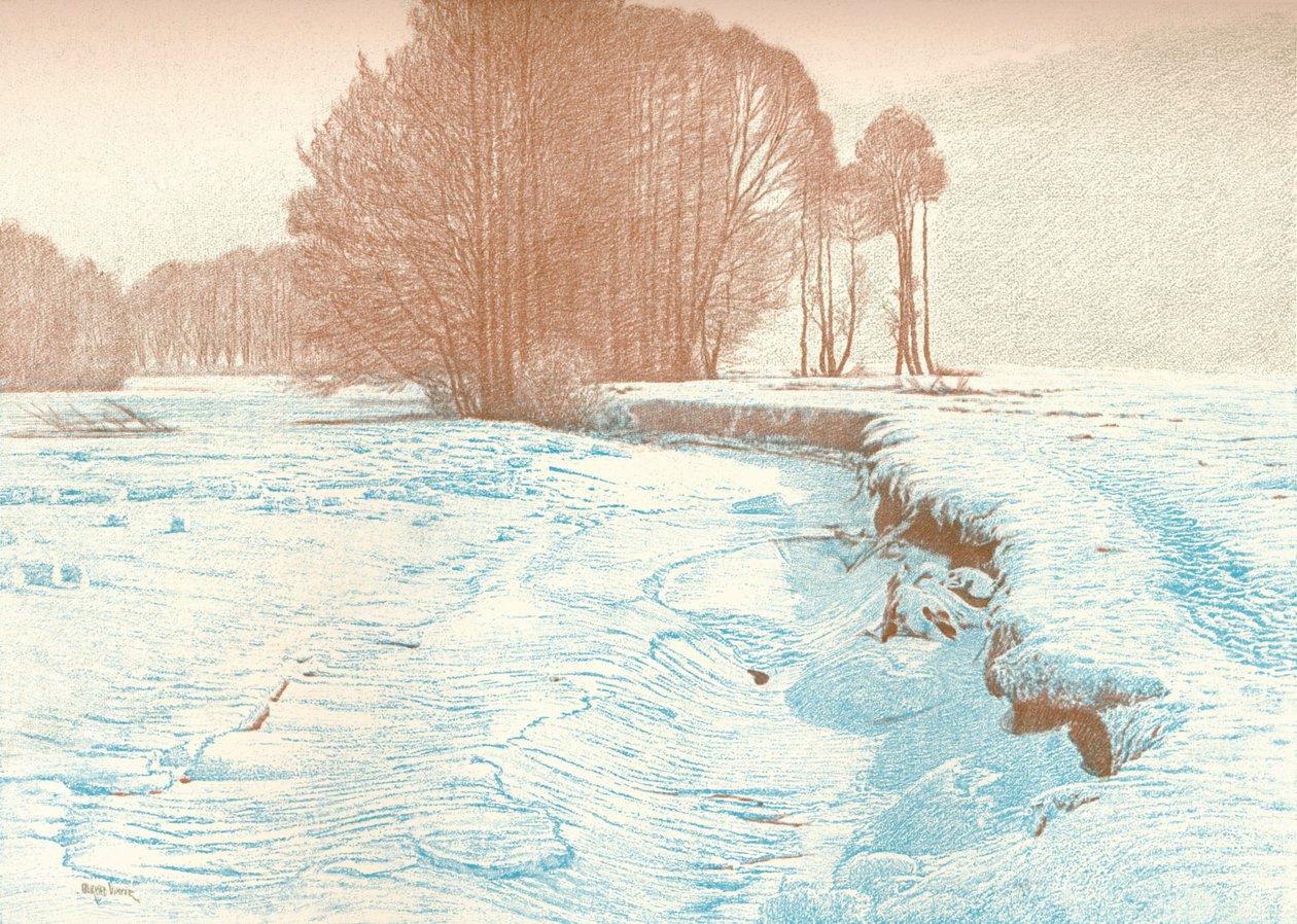 Vinter på bredden af Garam, 1909 af Viktor Matirko