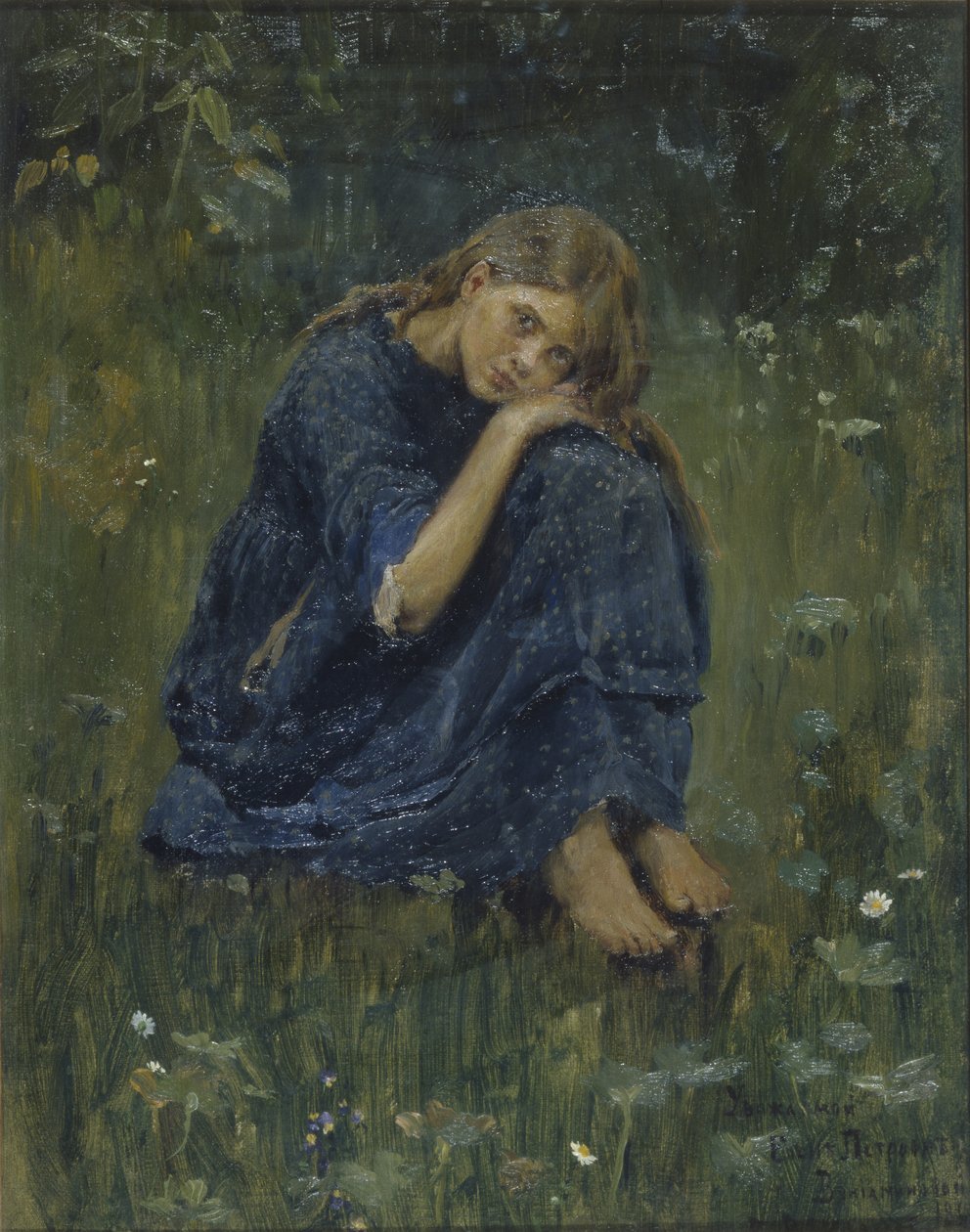 Alyonushka-studiet, 1881 af Viktor Mikhaylovich Vasnetsov