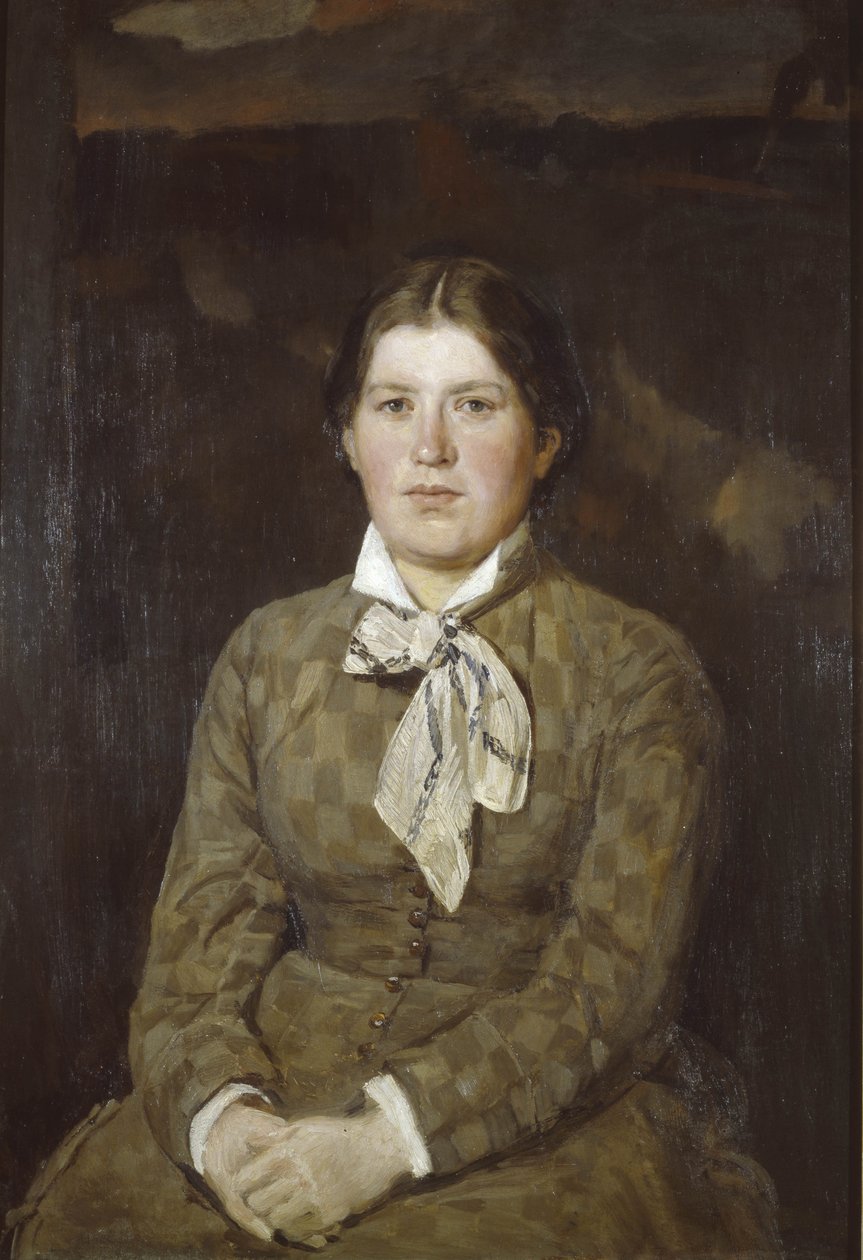Portræt af Alexandra Vladimirovna Vasnetsova, kunstnerens kone, 1878 af Viktor Mikhaylovich Vasnetsov