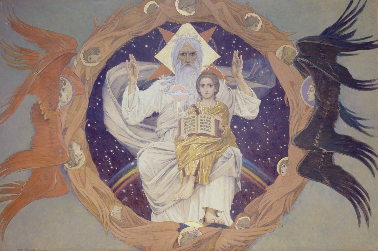 The Holy Trinity Otechestvo, 1907 af Viktor Mikhaylovich Vasnetsov