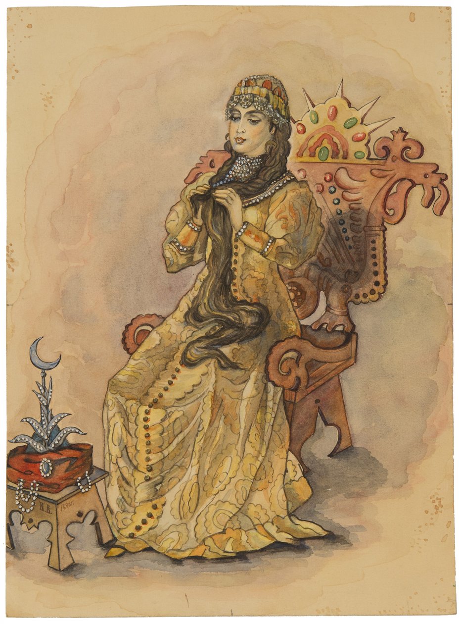 Prinsessen der aldrig smilede Nesmeyana, 1896 af Viktor Mikhaylovich Vasnetsov