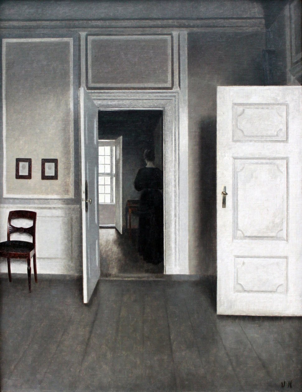 Interior Strandgade 30 af Vilhelm Hammershøi