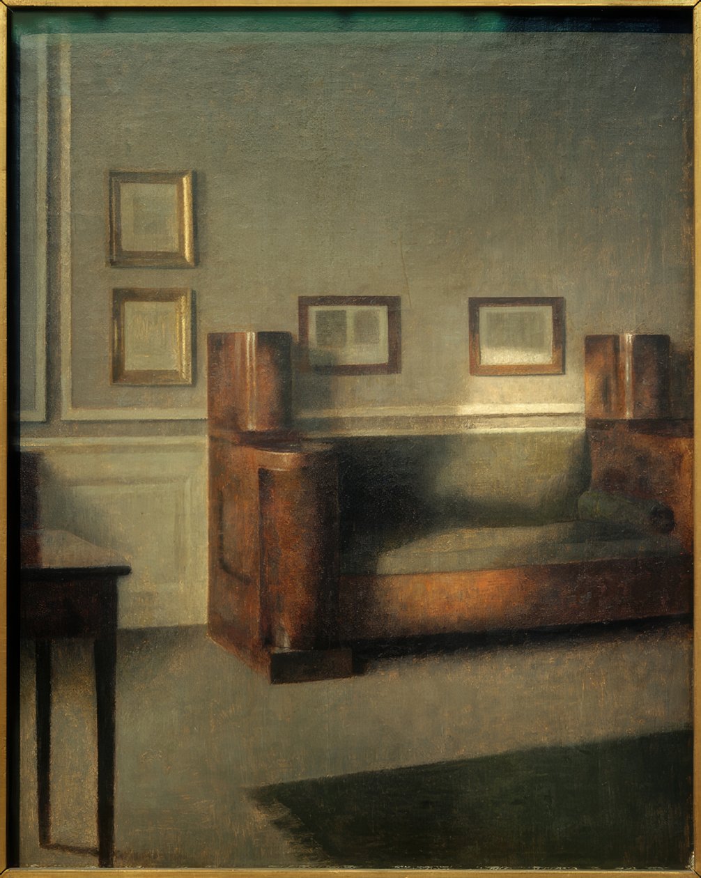 Den gamle skabssofa af Vilhelm Hammershoi