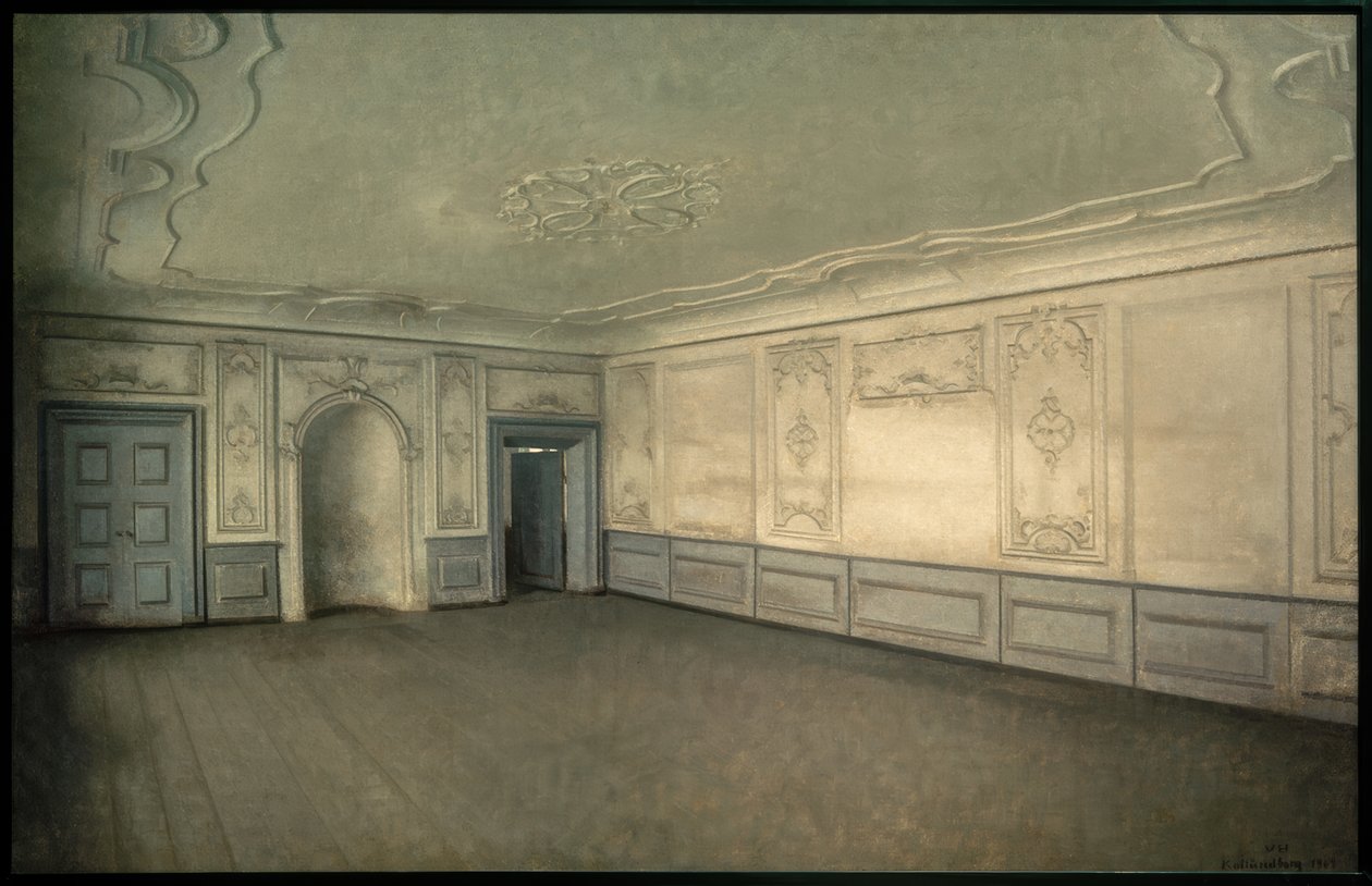 Halle i Lindegaarden af Vilhelm Hammershoi
