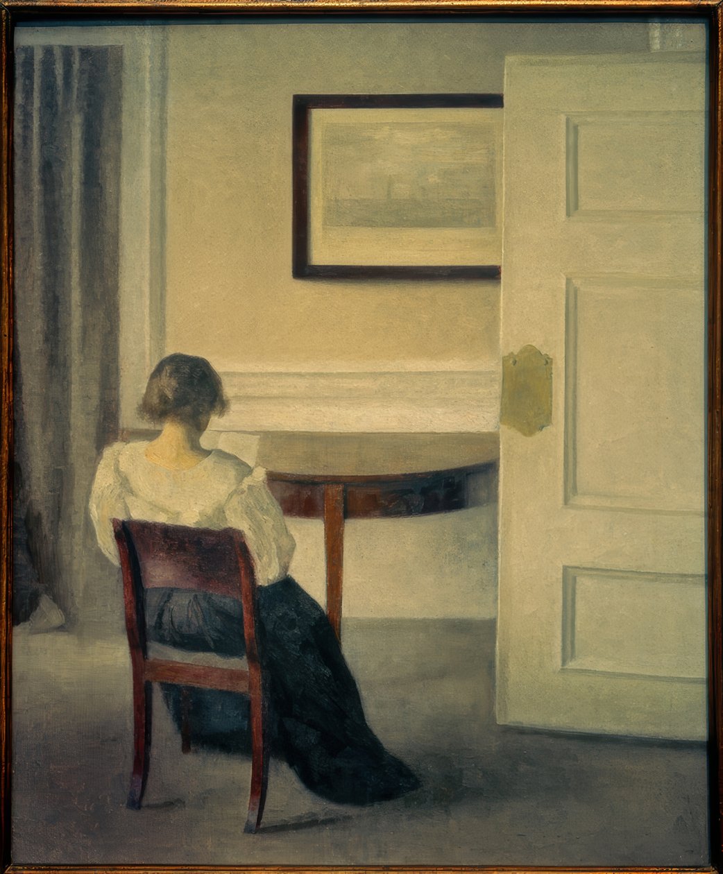 Interiør, 1893 af Vilhelm Hammershoi