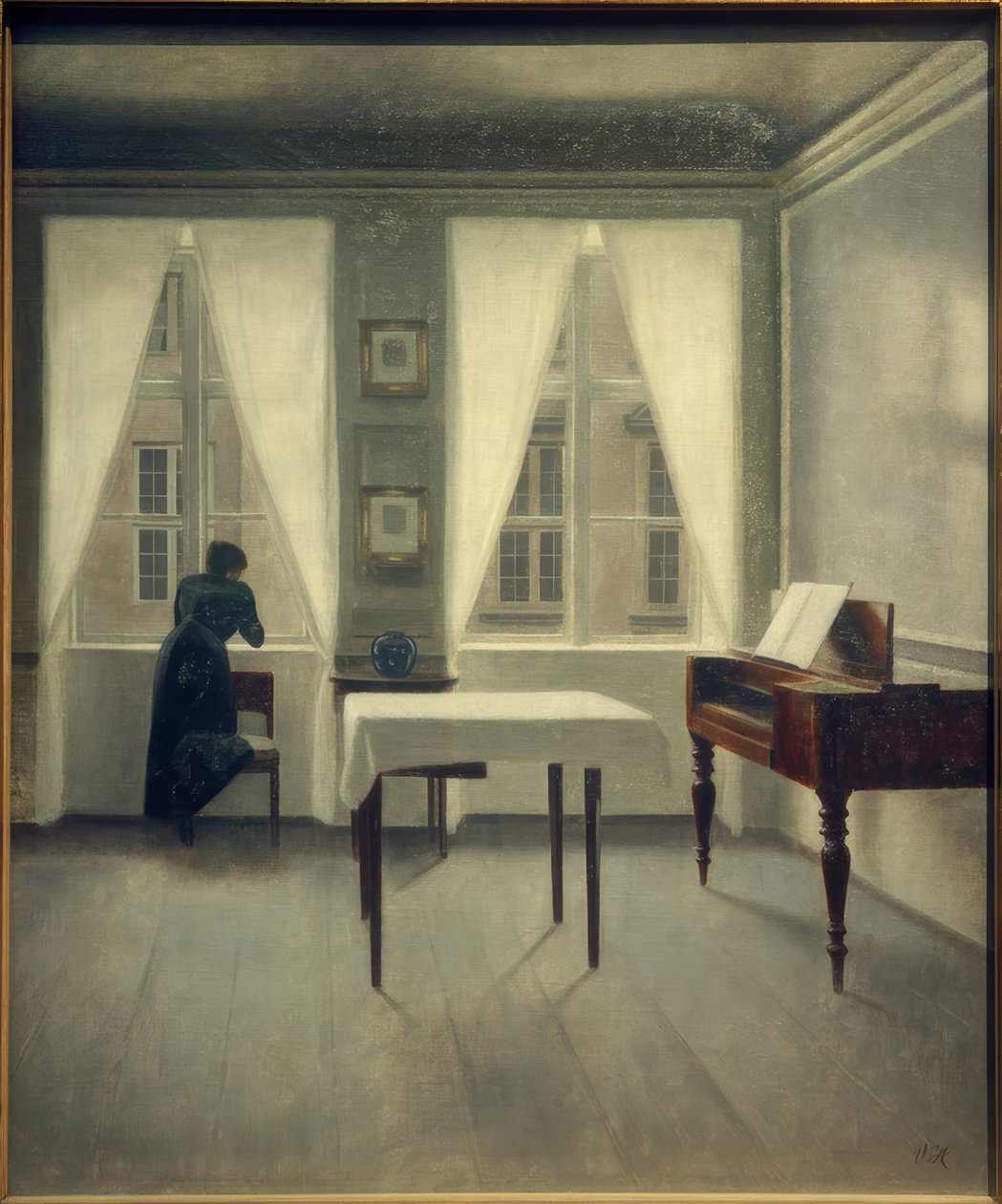 Interieur, Strandgade 30 af Vilhelm Hammershoi