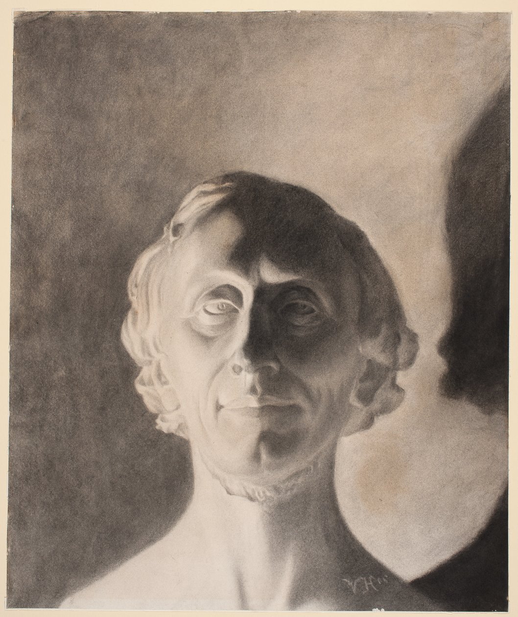 H.W. Bissens portrætbuste af H.C. Andersen af Vilhelm Hammershøi
