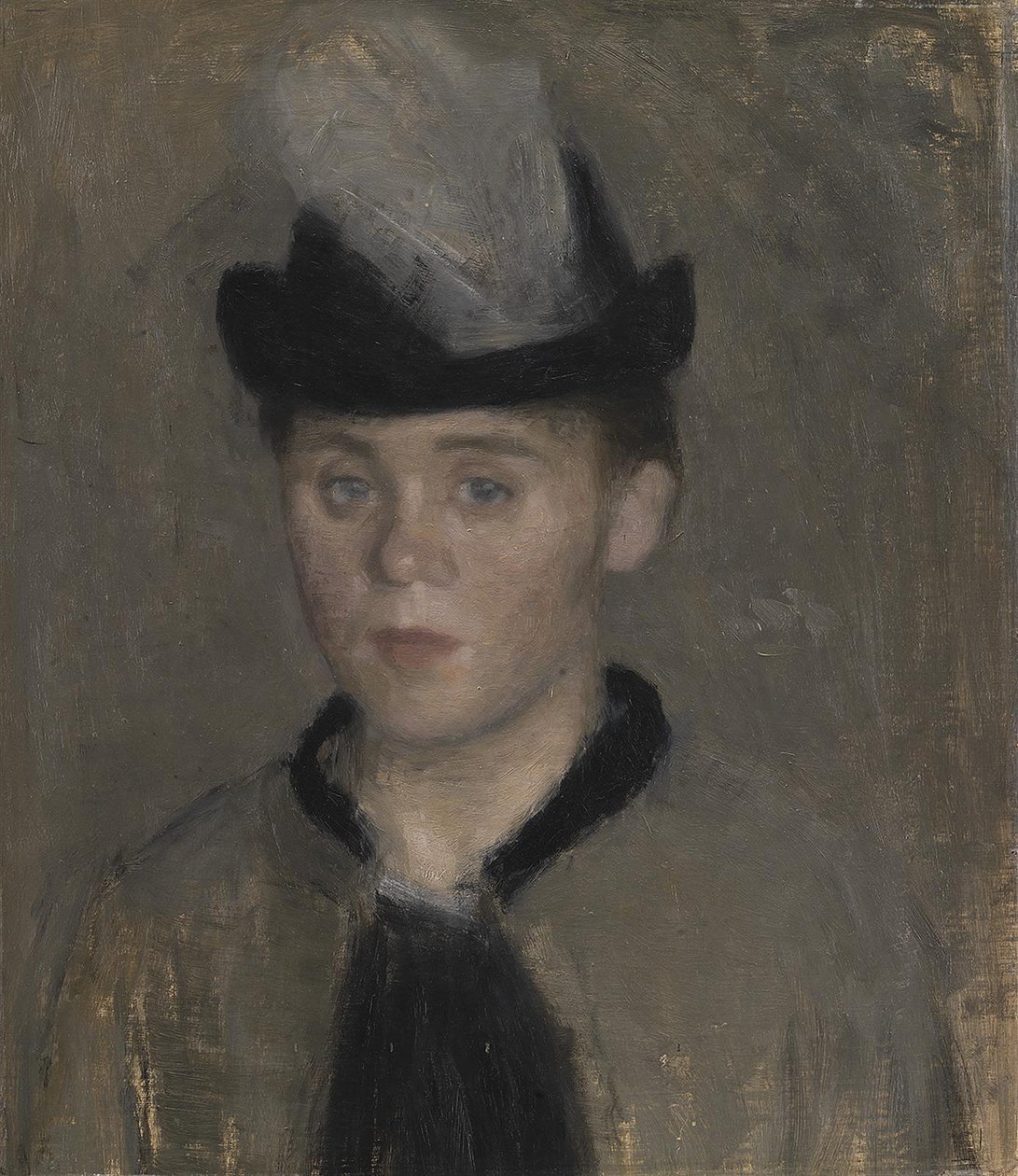 Ida Ilsted, Kunstnerens Forlovede. Skitse af Vilhelm Hammershøi