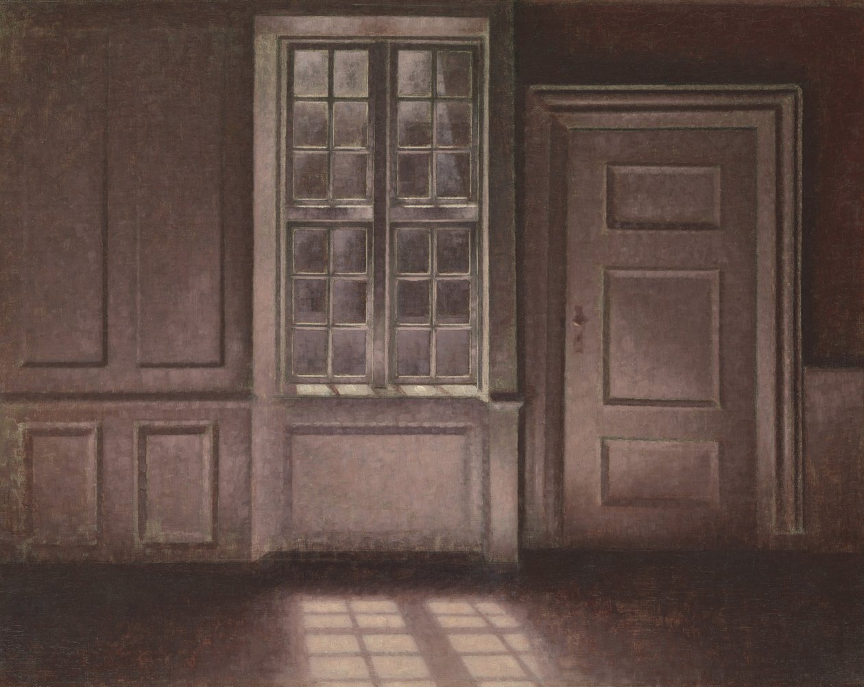 Moonlight, Strandgade 30, 1900-1906. af Vilhelm Hammershøi