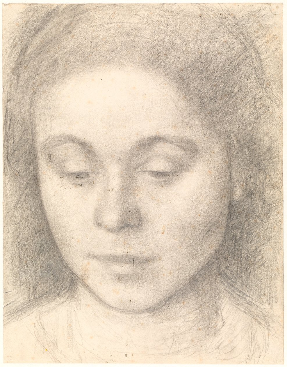 Portræt af Ida, Kunstnerens Hustru af Vilhelm Hammershøi
