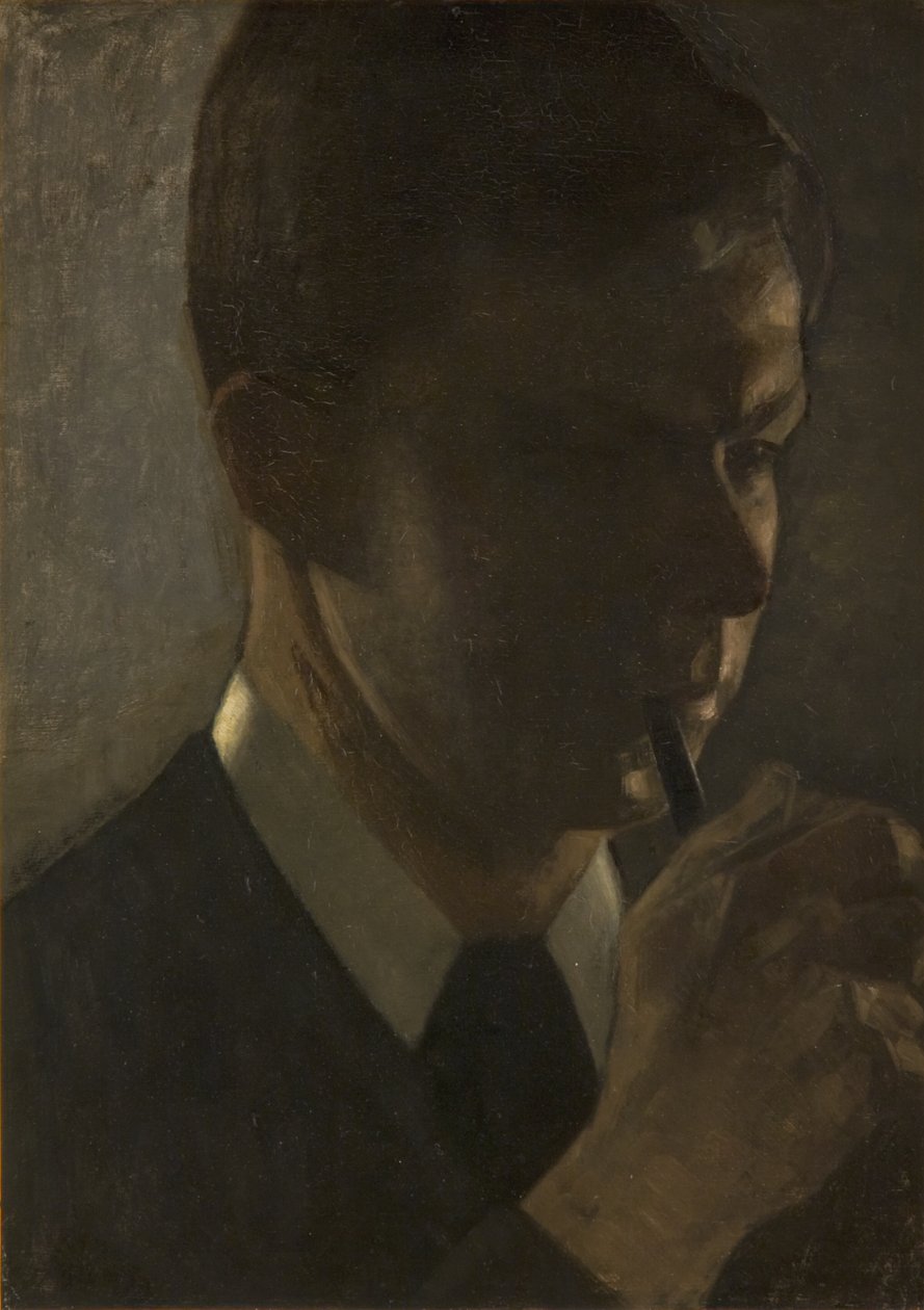 Portrait of Svend Hammershøi, the Artist´s Brother af Vilhelm Hammershøi