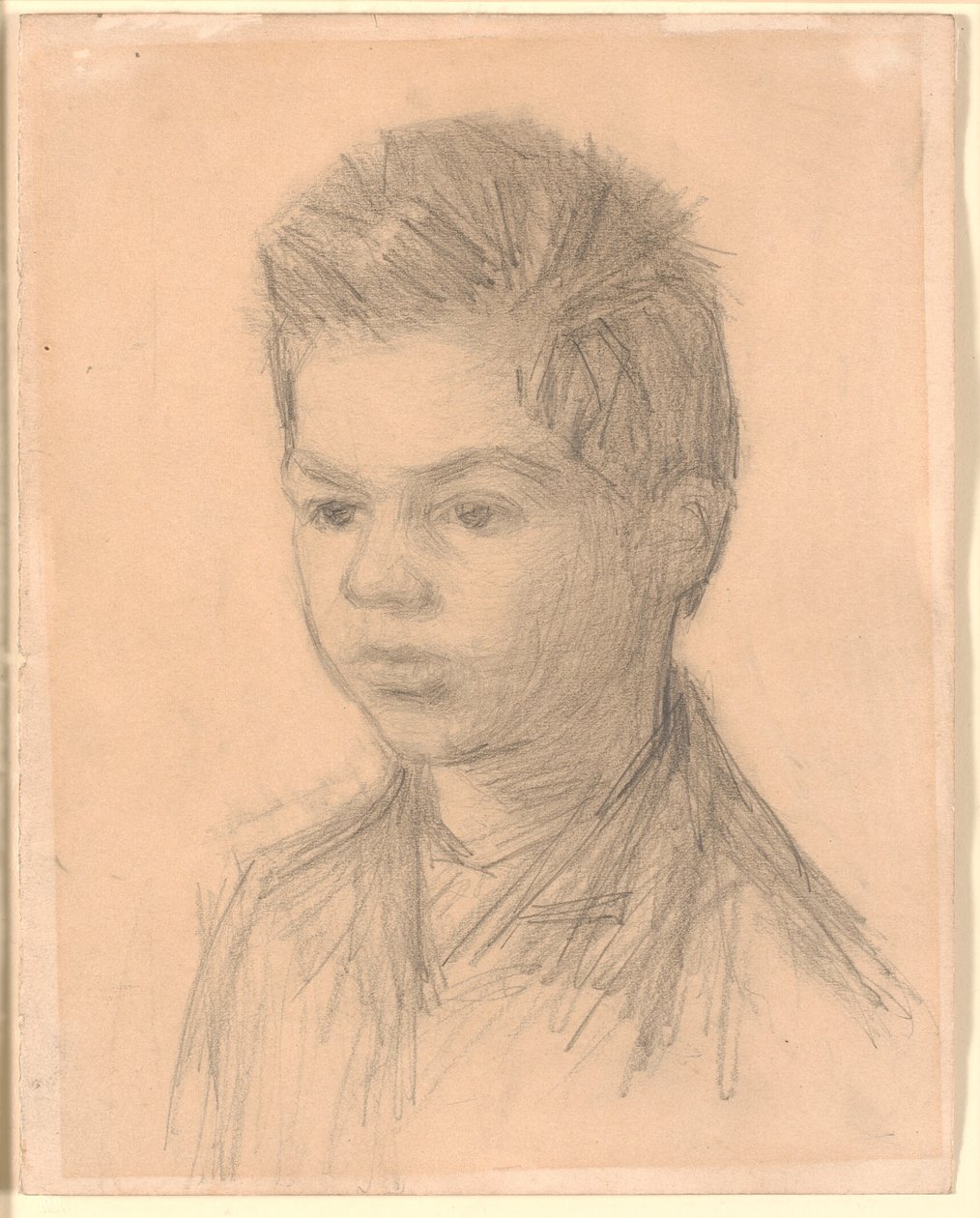 Portræt af Svend Hammershøi, kunstnerens bror af Vilhelm Hammershøi