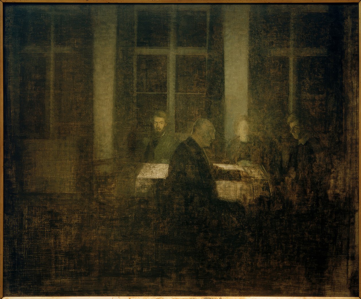Aften på værelset af Vilhelm Hammershoi