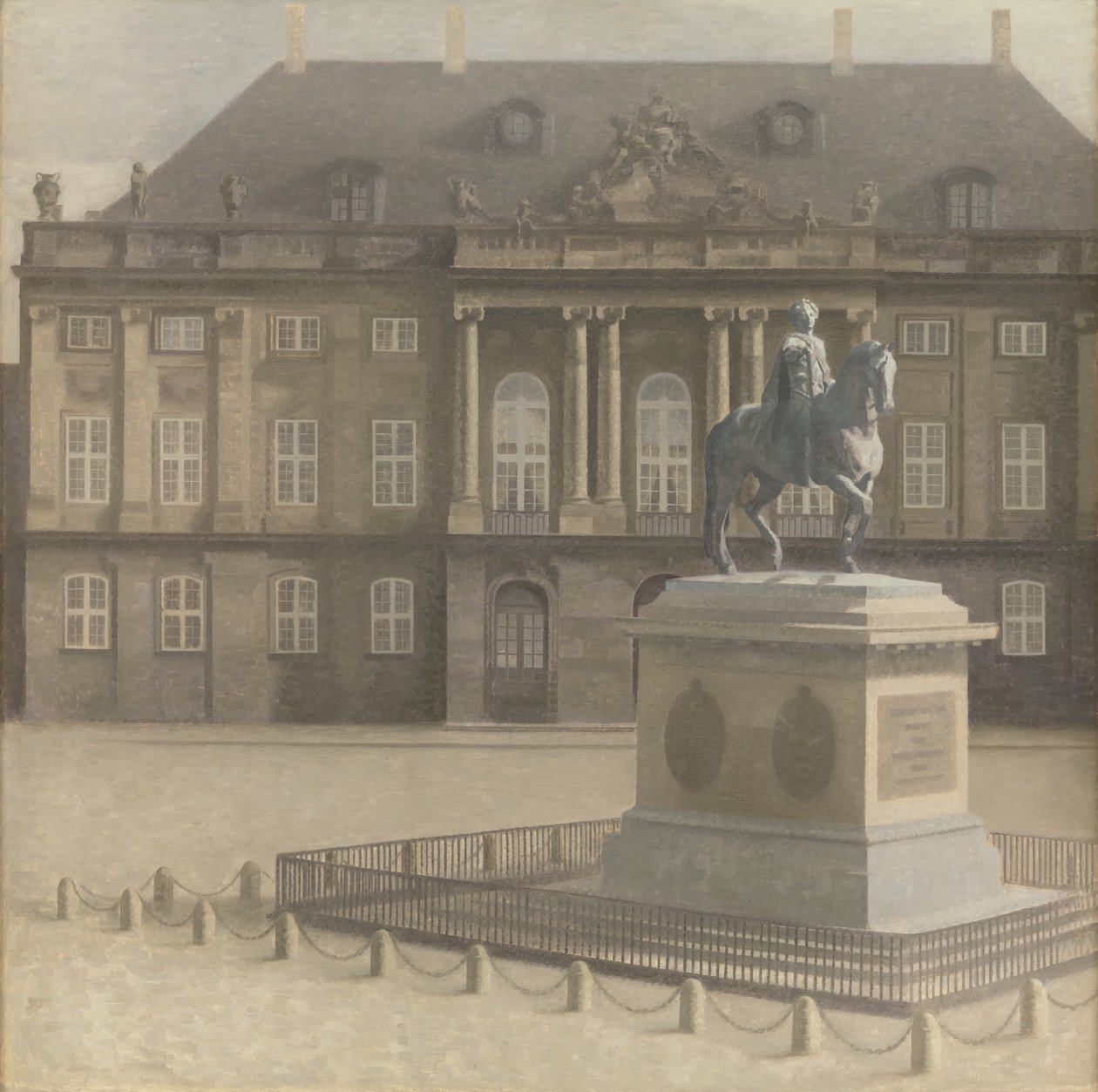 Amalienborg Square, Copenhagen af Vilhelm Hammershøi